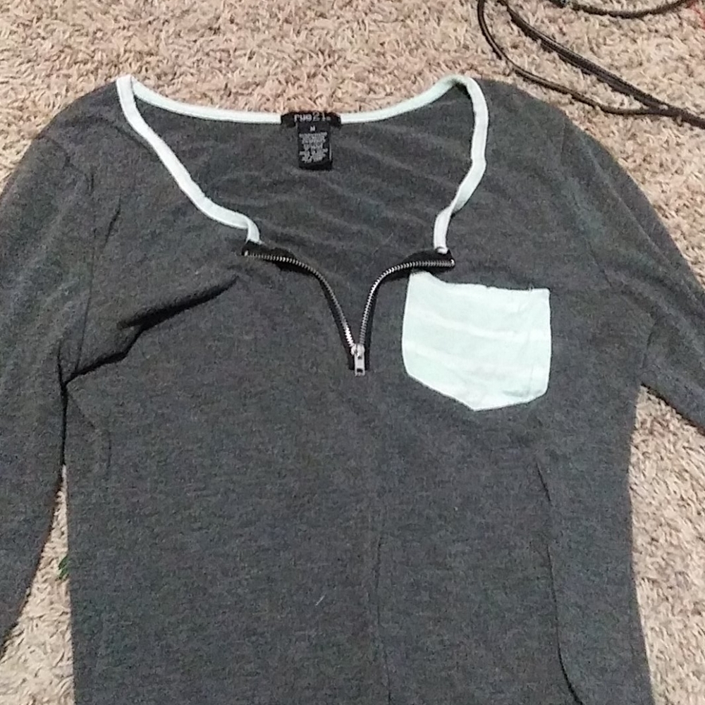 Gray shirt